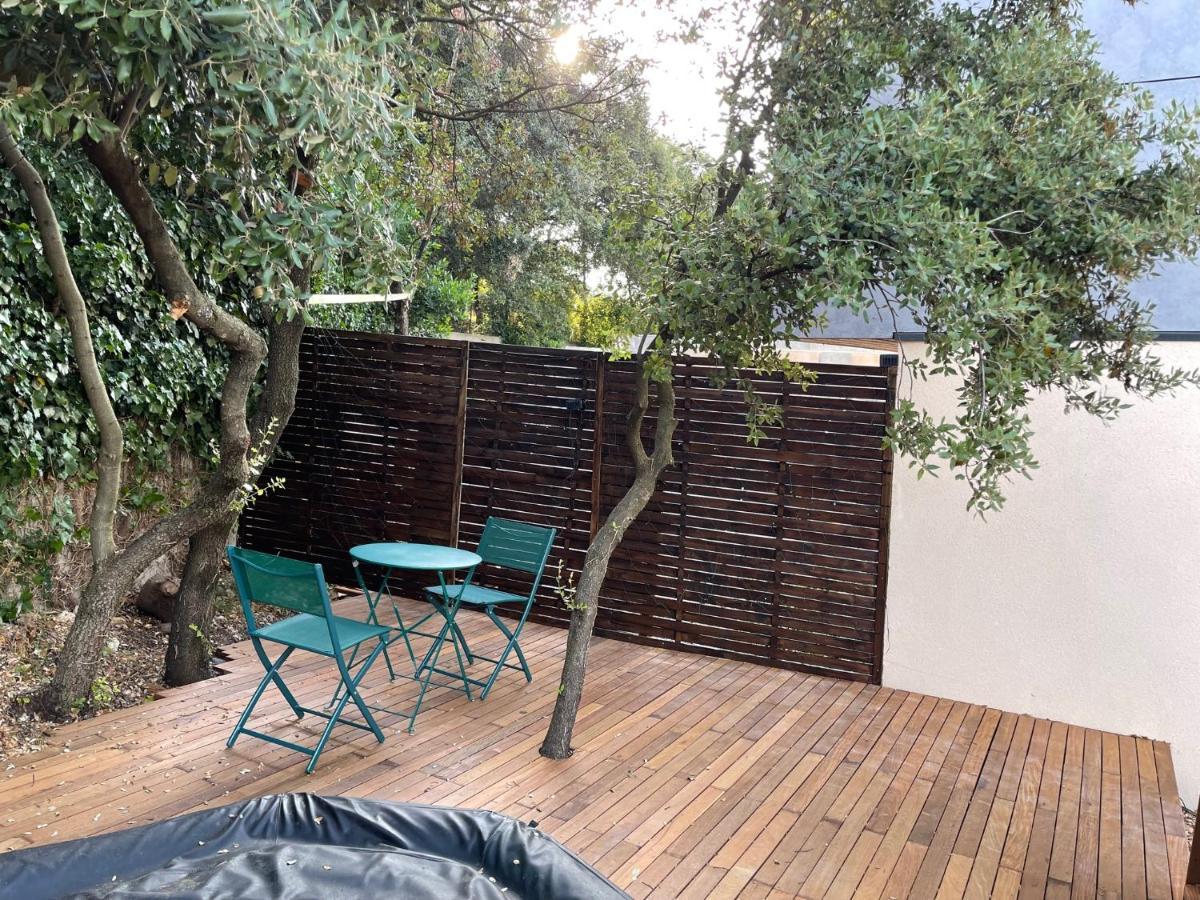 Studio Independant - Terrasse Et Piscine En Ete Restinclieres Buitenkant foto